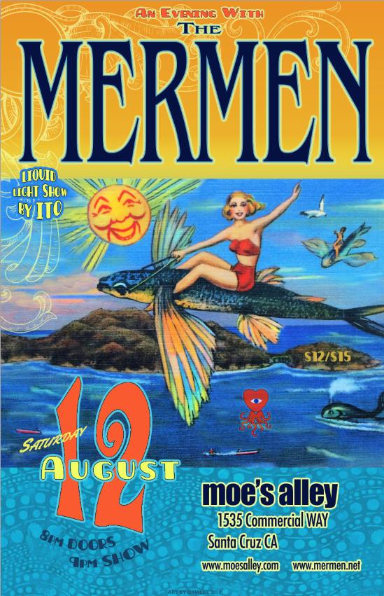 20170812 mermen poster moe's alley santa cruz ito