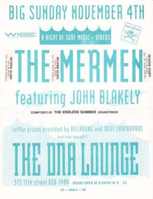 19901104 THE MERMEN, DNA Lounge, SF, CA