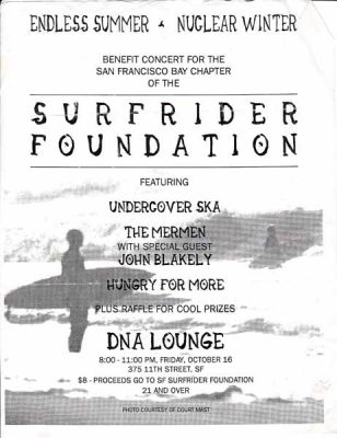 19921016 THE MERMEN, Surfrider Benefit, DNA Lounge, SF, CA