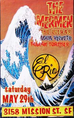 19930529 THE MERMEN, El Rio, SF, CA / Poster by Ron Donovan