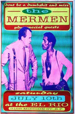 19930710 THE MERMEN, El Rio, SF, CA / Poster by Ron Donovan