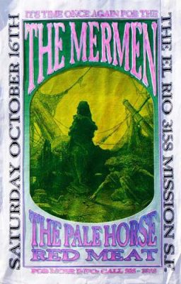 19931016 THE MERMEN, El Rio, SF, CA/ Poster by Ron Donovan
