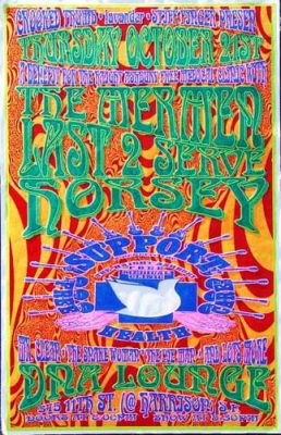 19931031 The MERMEN, DNA Lounge, SF CA / Poster by Ron Donovan