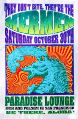 19931030 THE MERMEN, Paradise Lounge, SF, CA / Poster by Ron Donovan