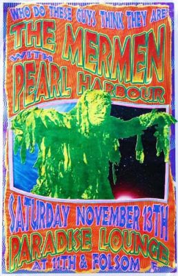 19931113 THE MERMEN, Paradise Lounge, SF, CA / Poster by Ron Donovan