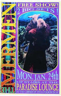 19940124 THE MERMEN, Paradise Lounge, SF, CA / Poster by Ron Donovan
