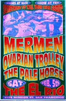 19940205 THE MERMEN, El Rio, SF, CA / Poster by Ron Donovan