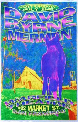 19940702 THE MERMEN, Warfield Theatre, SF, CA / Poster by Ron Donovan