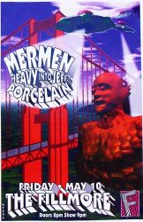 19960510 THE MERMEN, The Fillmore, SF, CA / Poster by BassBill Graphics