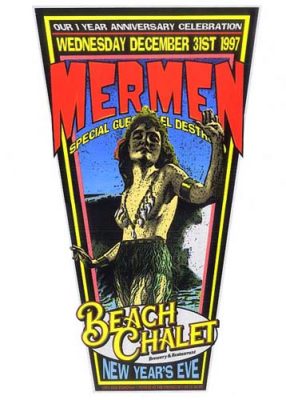 19971231 THE MERMEN, Beach Chalet, SF, CA / Poster by Ron Donovan