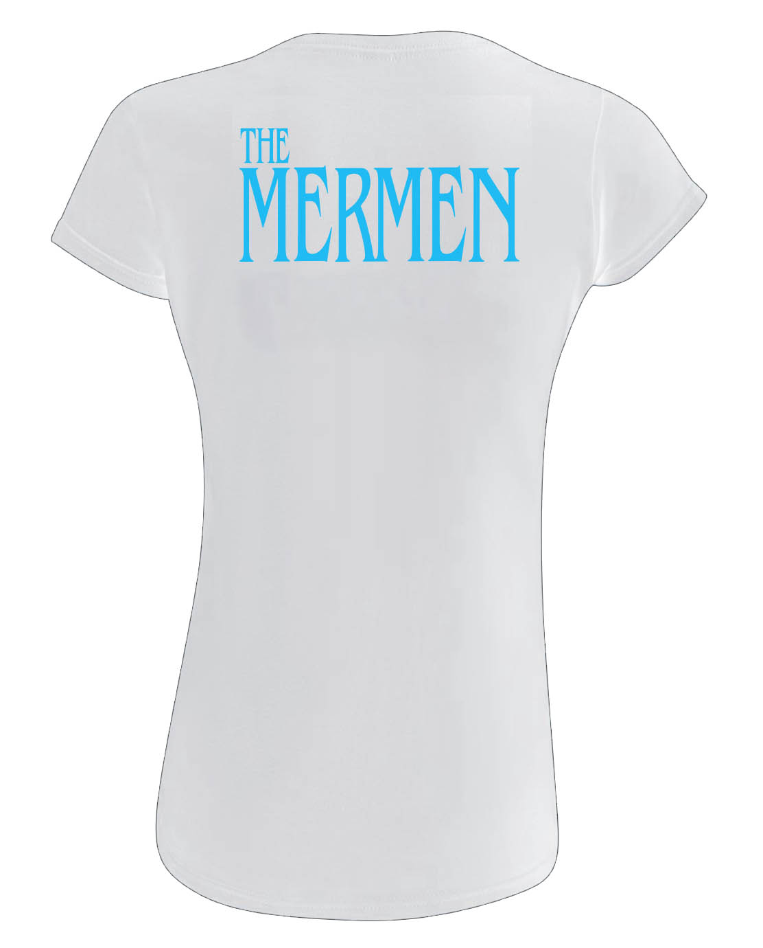 The Mermen White T Women back